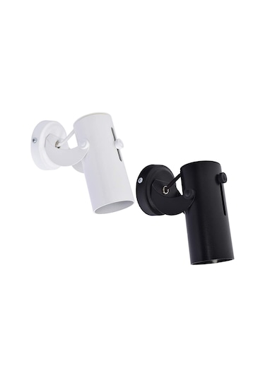 Mimarled Rozanslı GU10 Duylu Ampulsüz Siyah Duvar Armatür