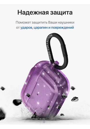 Onzo Airpods Uyumlu Pro İçin Şeffaf Parlak Kılıf 317765640 Beyaz