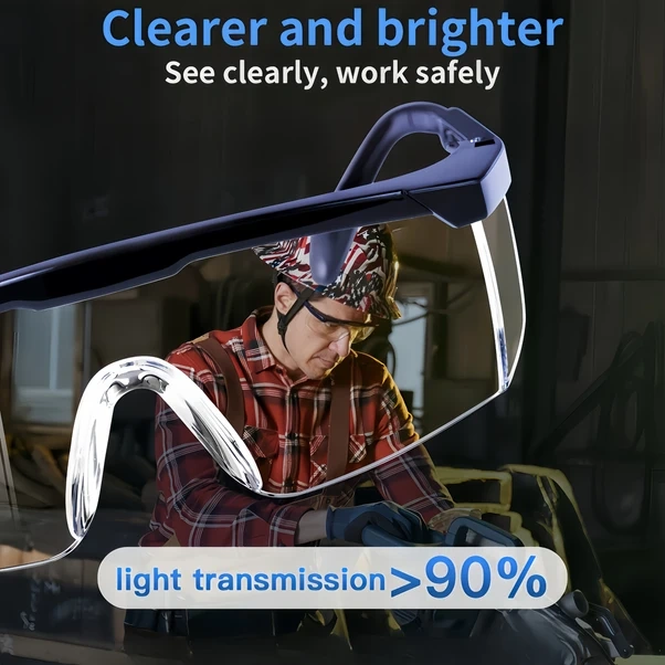 Willowhaven 6 Adet Buğu Önleyici Gri Güvenlik Gözlüğü Ayarlanabilir Şakak Ergonomik Lens