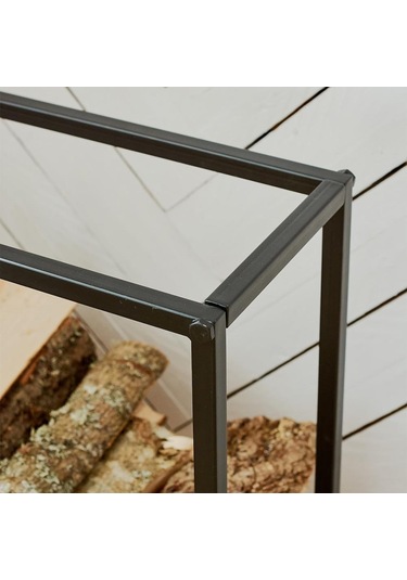 Şömine Kenarı Odunluk Soba Yanı Odunluk Metal Odunluk