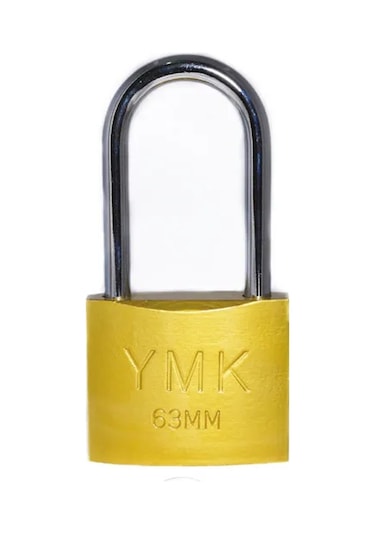 Y Eko Sarı Boyalı Uzun Kancalı Asma Kilit 50mm
