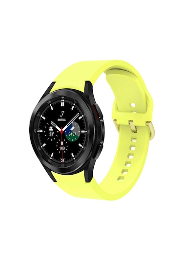 Butam Bilişim Galaxy Watch 4 Classic 46mm Krd-50 Uyumlu Kordon-sarı