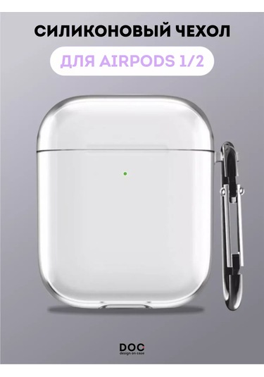 Designoncase Aipods Uyumlu 1/2 İçin Şeffaf Kılıf 246864923 Beyaz