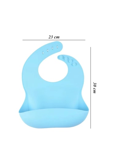 Jojobebek Çocuk Silikon Mama Önlüğü (MAVİ RENK)