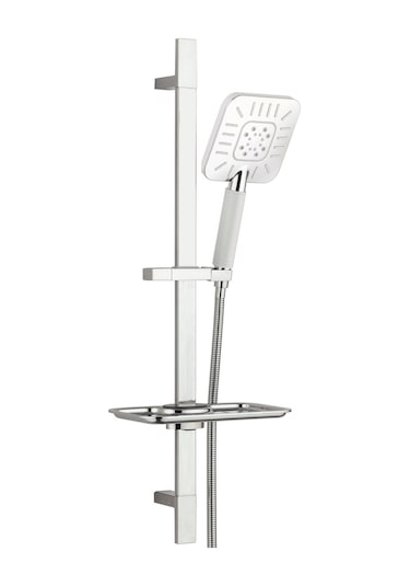 Eca Nita Banyo Bataryası + T-may Çamlıca Kare Borulu Hareketli Sürgülü Duş Seti Üst Takımı Krom