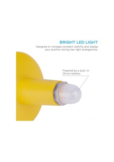 Mufunye Kurtarma Tüpü Için Otomatik Aydınlatıcı Led Flaş Lambası - 2 Saat Süreyle 2 Cd Parlaklık Sarı