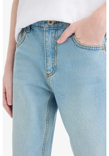 DeFacto Erkek Çocuk Straight Fit Düz Paça Jean Pantolon D9012A825SMNM39