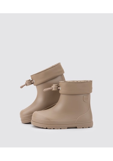 İgor Mendi Borrego Çocuk İçi Kürklü Kısa Yağmur Çizmesi Cc335 Kahve
