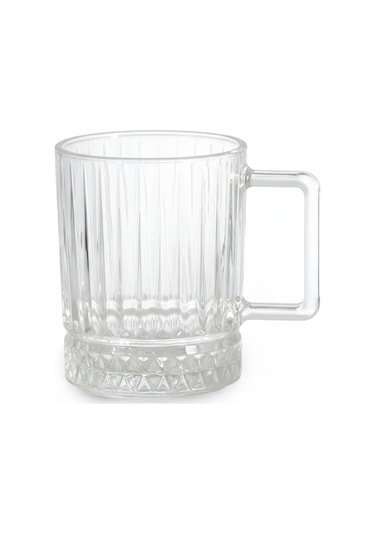 Elysia Dekor 6 Kişilik Cam Çay-kahve Kupa Takımı 6 X 210 Ml. Şeffaf