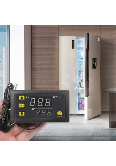 Pazly Mini Dijital Termostat 12v/20a Led Ekranlı - Sıcaklık Kontrol İçin Kullanışlı
