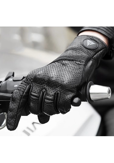 Motowolf Motosiklet Eldiveni %100 Deri Delikli Yazlık Full Koruma