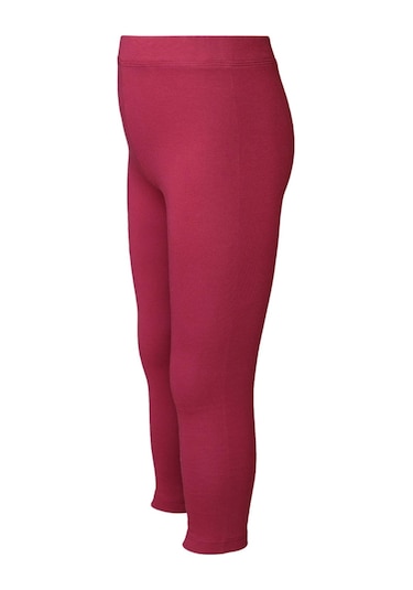 Lovetti Bordo Kız Çocuk Kışlık Tam Boy Düz Basıc Tayt Bordo