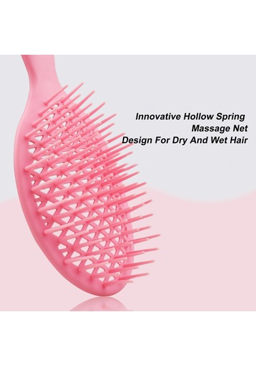 Suofeng Saç Fırçası Seti: Dolaşma Açıcı Fırça Ve Tarak - Kıvırcık, Kalın, İnce, Uzun Doğal Saçlar İçin Saç Derisi Masajı 3'lü Paket