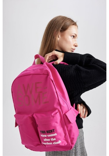Defacto Kadın Okul Sırt Çantası A3299AXNSPN225 Pembe
