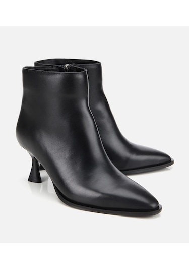 Hotiç Kadın Deri Siyah Sivri Burunlu Bilekte Topuklu Bot 01boh313220a100 01boh313220a100 Siyah