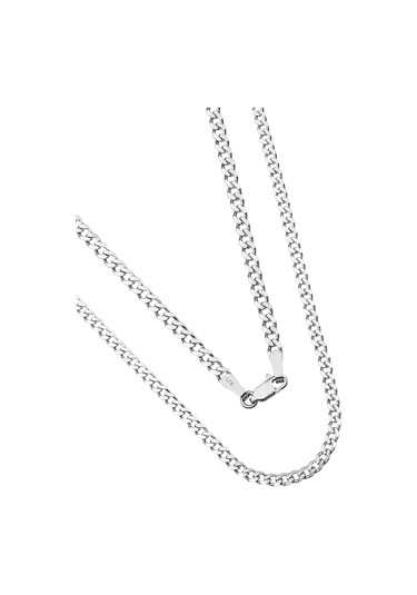 925 Ayar Gümüş Unisex Gurmet Zincir Kolye 4 Mm Genişlik