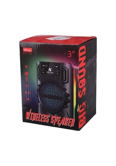 Polygold Kts-1720 Rgb Işıklı 3 İnç Bluetooth Hoparlör Speaker