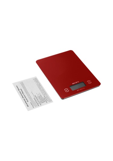 Youtek Kırmızı Dokunmatik Ekranlı Lcd Işıklı Mutfak Terazi - 5kg Hassasiyetli, Çok Fonksiyonlu Gıda Ve Pastane Tartı Cihazı Kırmızı