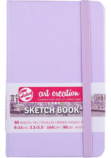 Talens Art Creation Sketch Book 9x14 CM 140g 80 Yaprak Pastel Viol