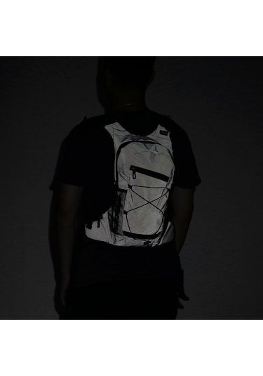 Didadodo Gece Görünürlü 8l Bisiklet Sırt Çantası - Koşu, Yürüyüş Ve Seyahat İçin Hidrasyon Çantası Siyah, Güvenli Koşu İçin Siyah