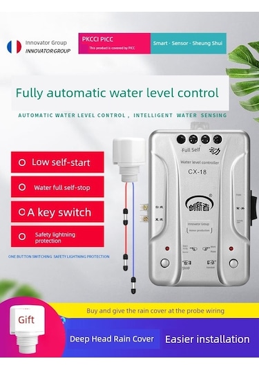 Trendooze Otomatik Su Seviye Kontrol - 20m Su Besleme + Um55852-6 Yağmurluk
