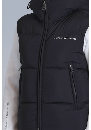 Lufian Erkek Emir Kaz Tüyü Yelek 112130026 Siyah Siyah