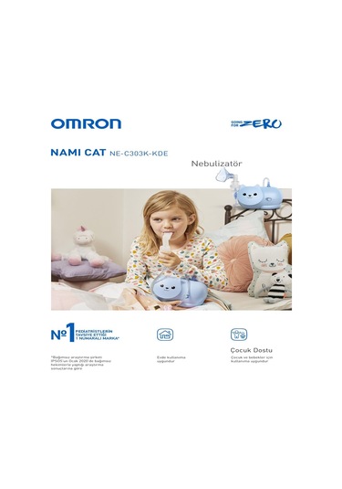 Omron Nami Cat Nebulizatör + NE-C303K-KDE Kulaktan Ateş Ölçer