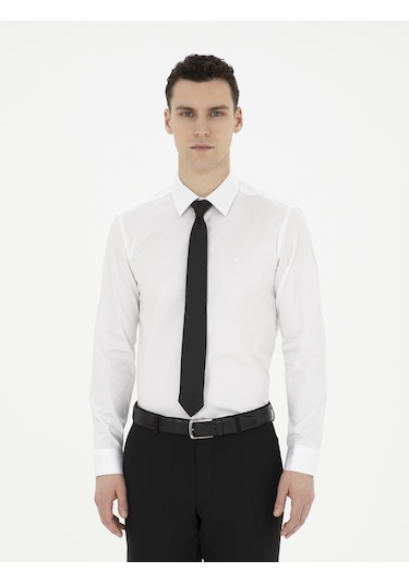 Pierre Cardin Erkek Beyaz Gömlek Basic 50286102-vr013