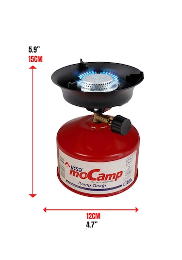 İksa Mocamp Kamp Ocağı Gazlı Kamp Ocağı - Kırmızı