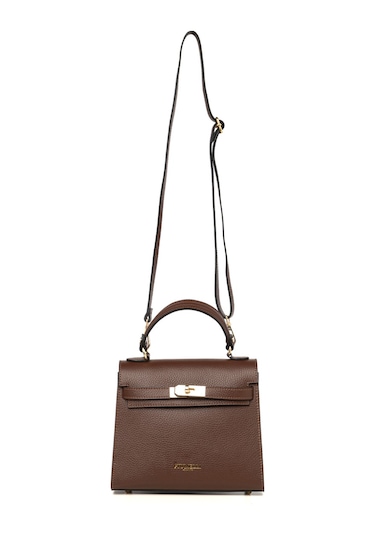 D223 Chocolate Portföy Çantası Kadın Katıa Piumelli Milano Bag D223 Chocolate