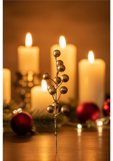 Yılbaşı Ağaç Süsleri Koleksiyonu-gold Kokina Ağaç Süsü