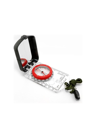 Dofolink Dış Mekan Dağcılık İçin Geri Çevrilebilir, Manyetik Sapma Ayarlı, Led Işıklı Ve Asetat + Abs Malzeme İle Yapılmış Kompas