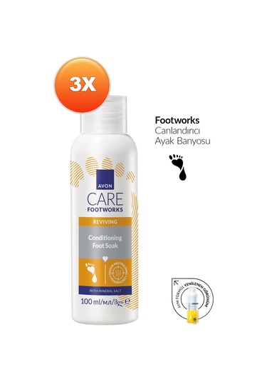 Footworks Canlandırıcı Ayak Banyosu 100ml Üçlü Paket