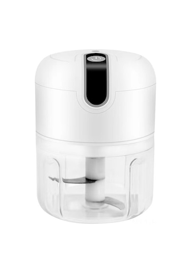 Suofeng Ev Elektrikli Sarımsak Halka Makinesi - Evcil Küçük Bebek Yemeği Ve Sarımsak Ezme Hazırlama Aleti Beyaz