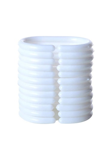 Zethome Günce Banyo Duş Perdesi 5026 Çift Kanat 2X100X200 Beyaz