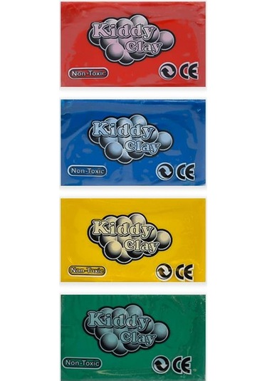 Kiddy Clay Renkli Oyun Hamuru 4lü 240gr Çok Renkli
