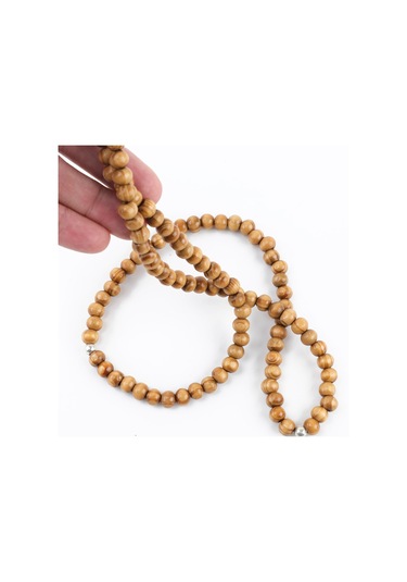 Meram Kavak 99luk Küre Kesim 7.5mm Namaz Tesbihi-açık Kahverengi Açık Kahverengi