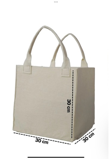 Krem Çok Amaçlı Keçe Organizer Dolap İçi Düzenleyici Kulplu Eşya Krem