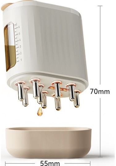 Besthome1 Beyaz Saç Kökü Uygulayıcı: Titreşimli Masaj, Kırmızı Işık & Ems Akım Teknolojisi/ Çok Renkli