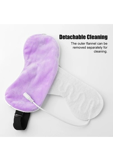 Mor Usb Isıtmalı Buhar Göz Maskesi Wımabo Çok Renkli