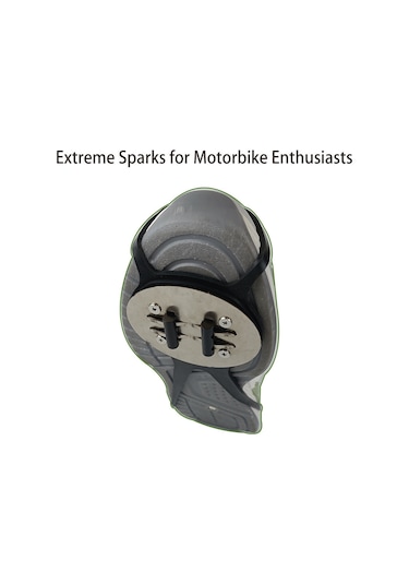 Konesam Motorcycle Spor Ayakkabı Koruması - Çakmak Taşı Özellikli Topuk Koruması, 4 Adet Alyuminyum Çakmak Taşı İle Tek Adet