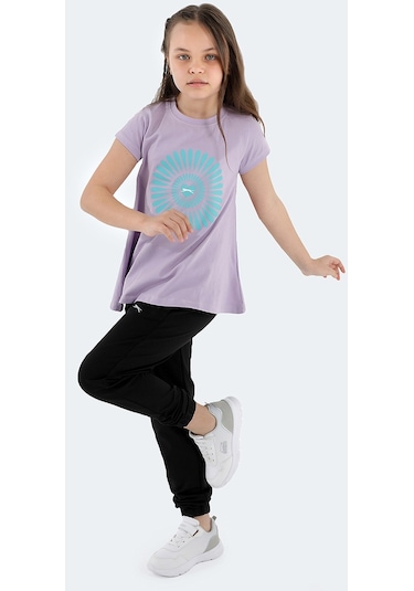 Slazenger POSEIDON IN Kız Çocuk Tişört Lila