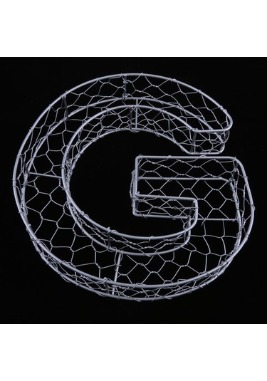 Suntek Magideal Alfabe Demir Tel Çelenk Çerçeve Etli Saksı Metal G