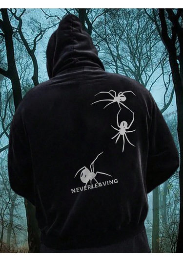 Y2k Trend Sezon Unisex Retro Sweatshırt Kapşonlu Kod 1744 Trz1697 Siyah