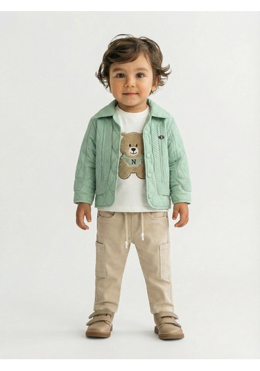 Xo Kids Erkek Çocuk 3lü Alt Üst Takım 1-3 Yaş 11201 Mint