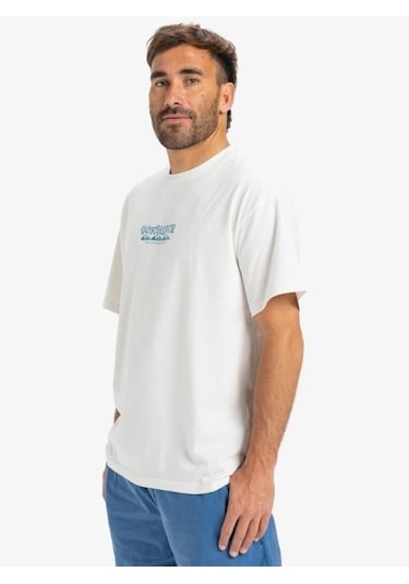 Quiksilver Hw Tree Connection Ss Erkek T-shirt-29757 Beyaz