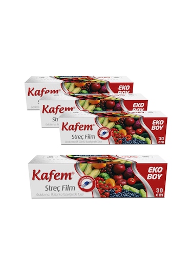 Kafem Eko Streç Film 30 CM x 140 M 9 Mic 4 Paket