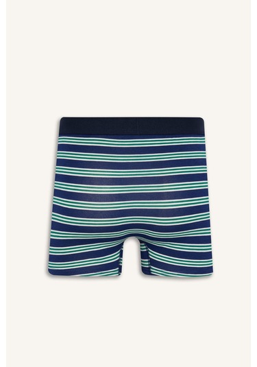 Defacto Regular Fit Çizgili 3lü Boxer E0123ax25aunv135 Lacivert