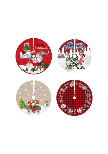 Fortunelane Kırmızı Klasik 90 Cm Kumaş Ağacı Etkisi, Kolay Kurulum İle Noel Dekorasyonu İçin İyelişmiş Model