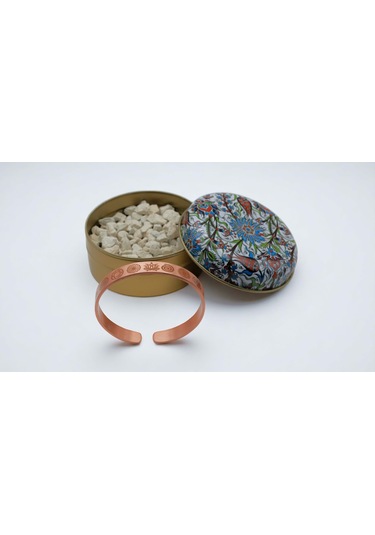 Zeolit Taşlı Bakır Bileklik Evrensel Enerji Sembollü Şifa Koruma